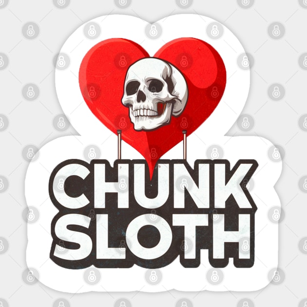 Sloth Loves Chunk Sticker by Moulezitouna